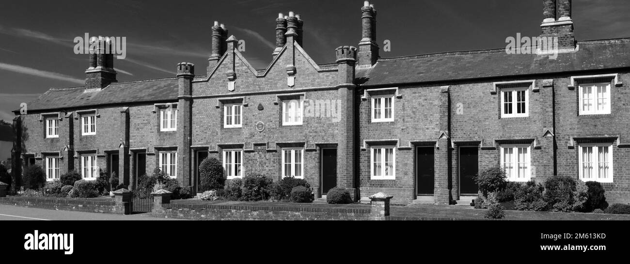 St Johns Almshouses, George Street, Huntingdon Town, Cambridgeshire, England; UK Stockfoto