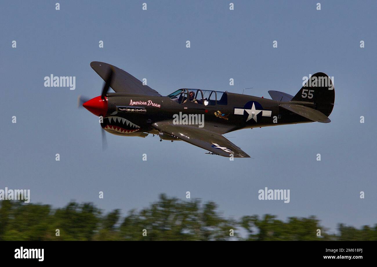 Curtiss P40 Warhawk Stockfoto