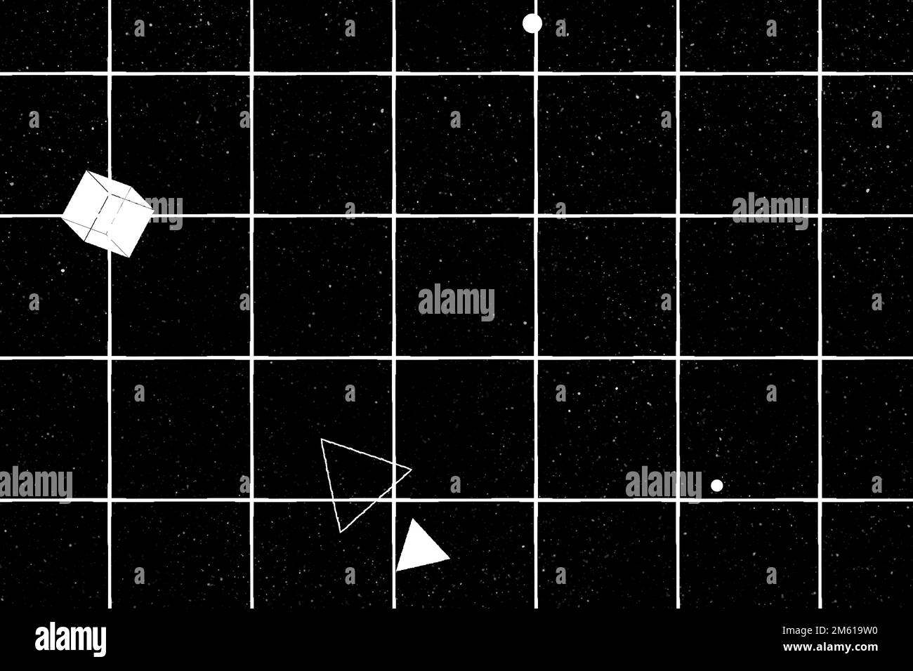 Nahtloses geometrisches 3D-Muster auf einem Vektor mit schwarzem Hintergrund Stock Vektor