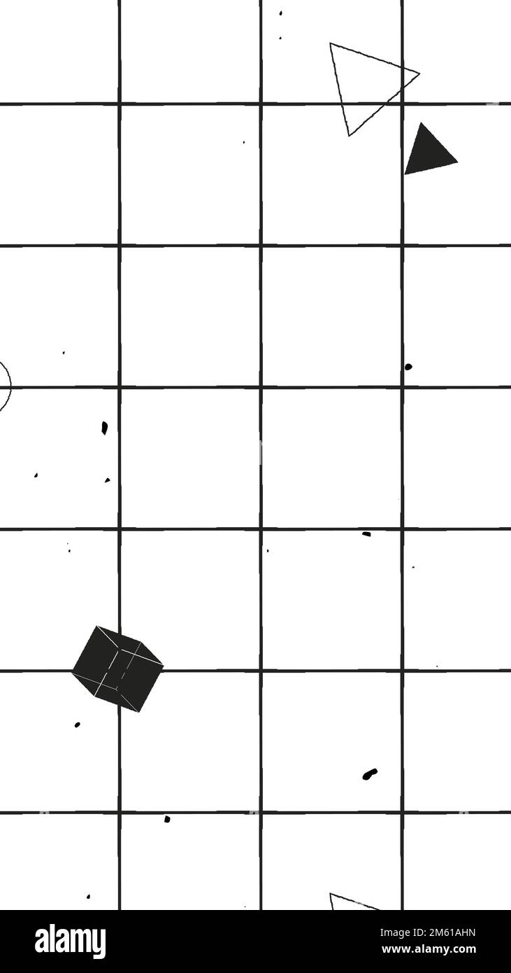 Nahtloses geometrisches 3D-Muster auf einem weißen Hintergrundvektor Stock Vektor