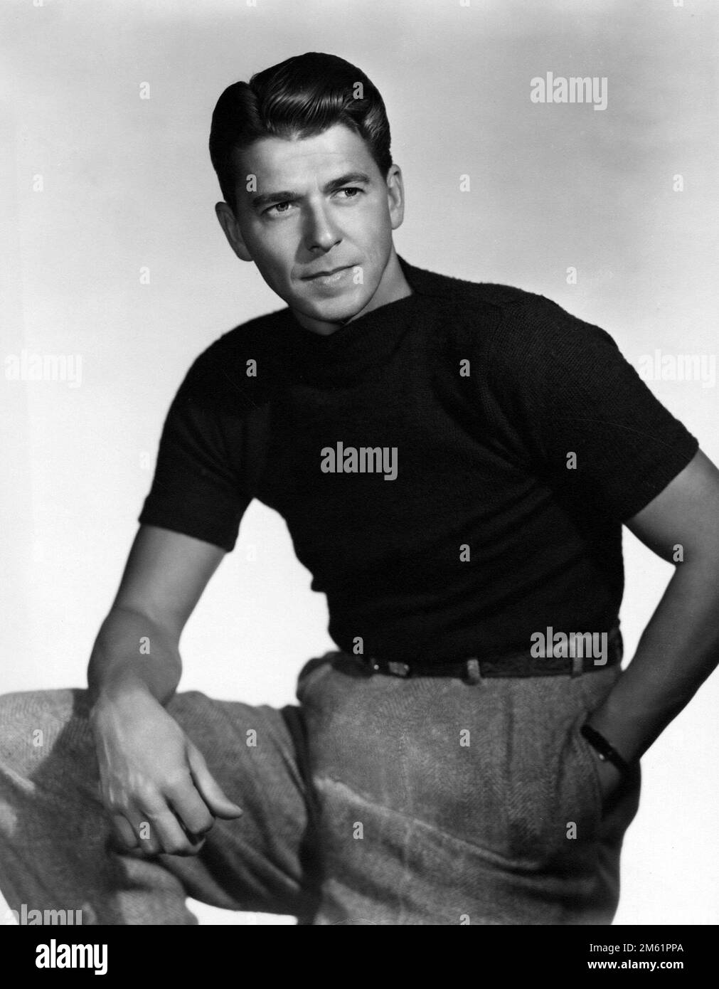 Ronald Reagan Werbefoto 1940er Stockfoto