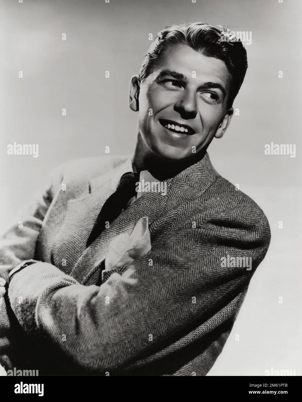 Ronald Reagan Porträt 1940er Stockfoto