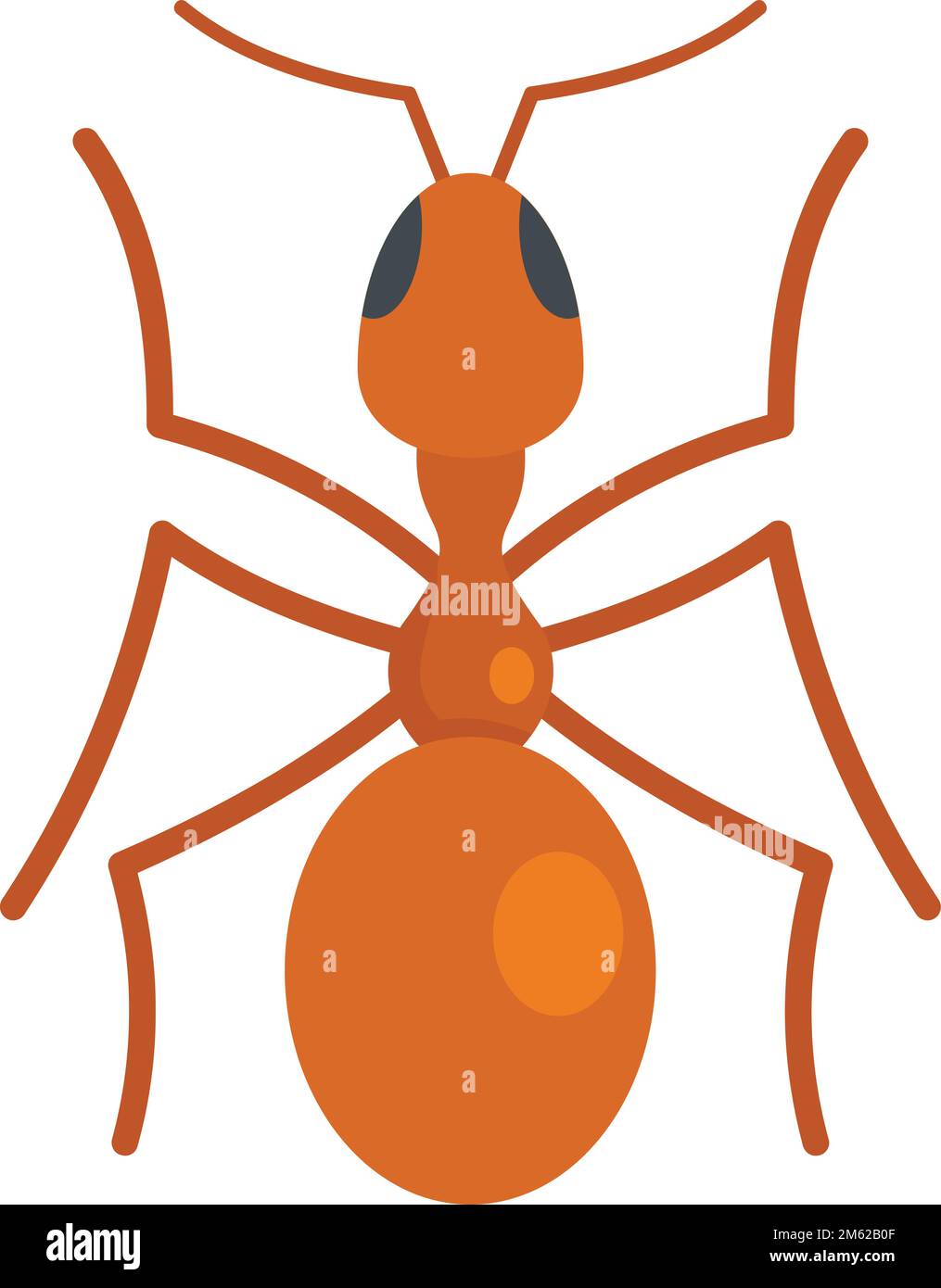 Das Symbol für die Königin. Flache Darstellung des Vektorsymbols „Queen Ameise“ für isoliertes Webdesign Stock Vektor