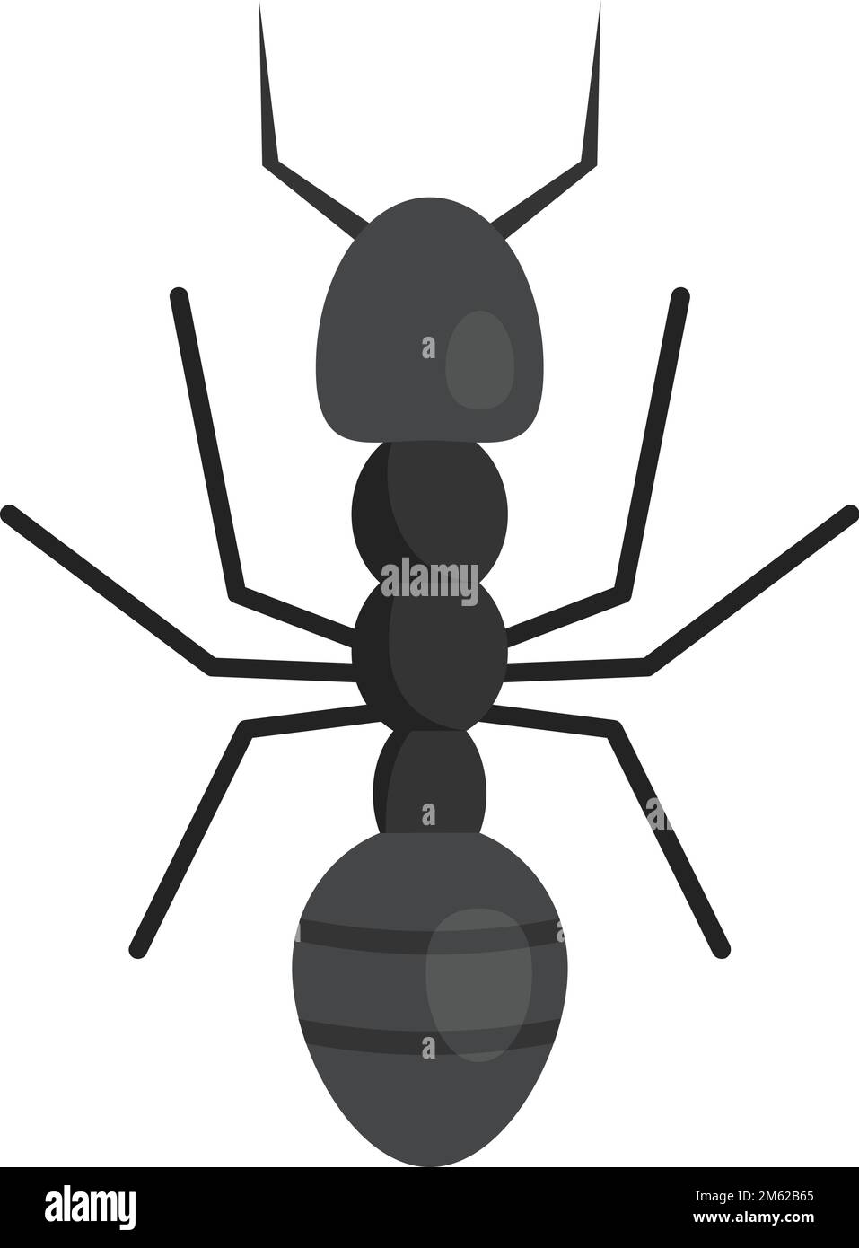 Bauernameise-Symbol. Flache Darstellung des Vektorsymbols „Farmer Ameise“ für isoliertes Webdesign Stock Vektor