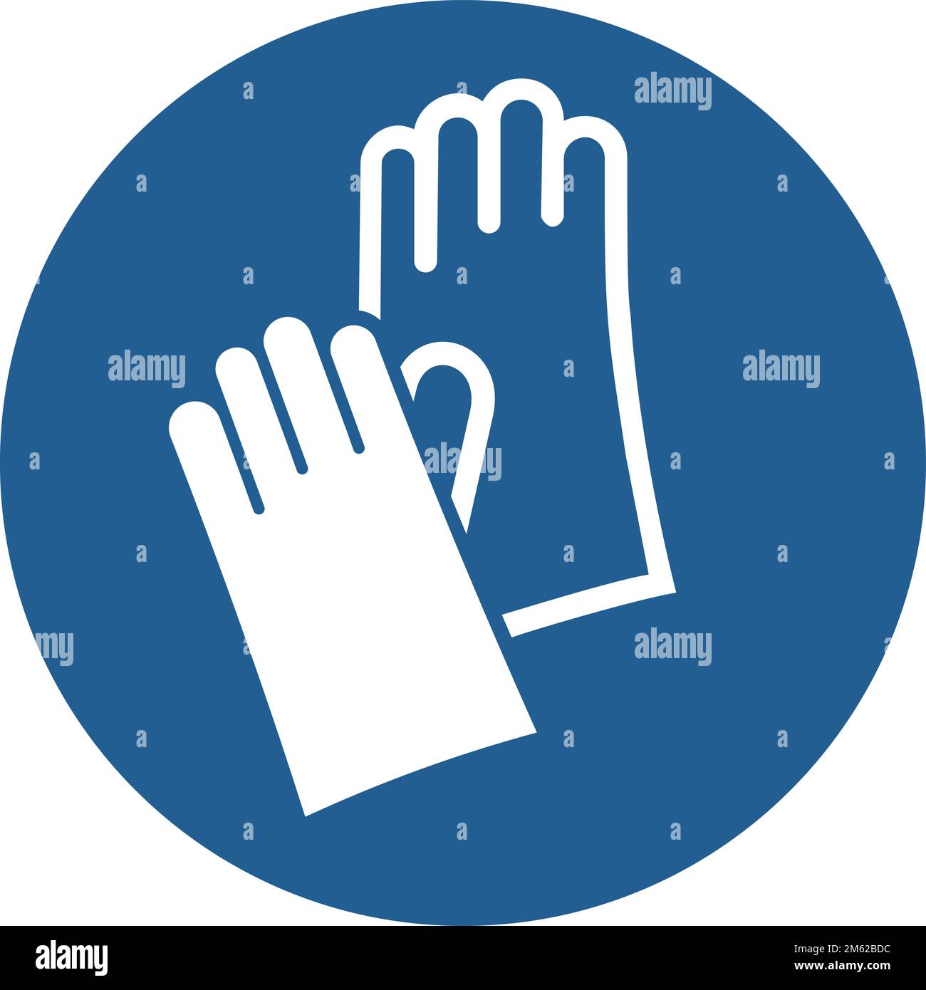 ISO 7010 M009 – Schutzhandschuhe tragen Stock Vektor