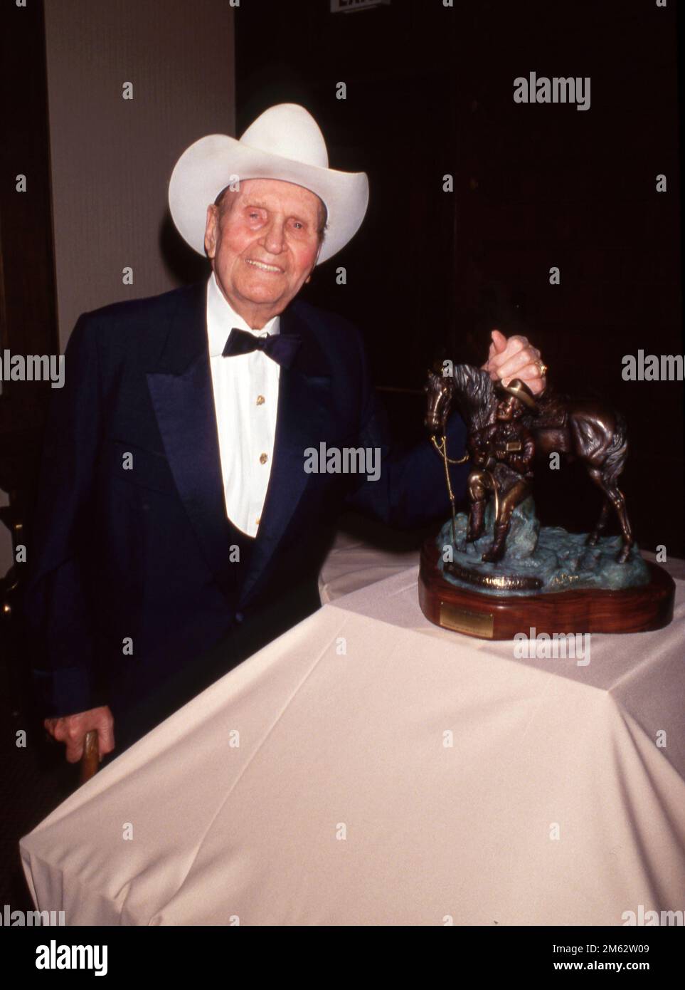 Gene Autry in der Gene Autry Western Heritage Museum Fundraiser Gala am 21. Februar 1987 im Century Plaza Hotel in Los Angeles, Kalifornien Gutschrift: Ralph Dominguez/MediaPunch Stockfoto