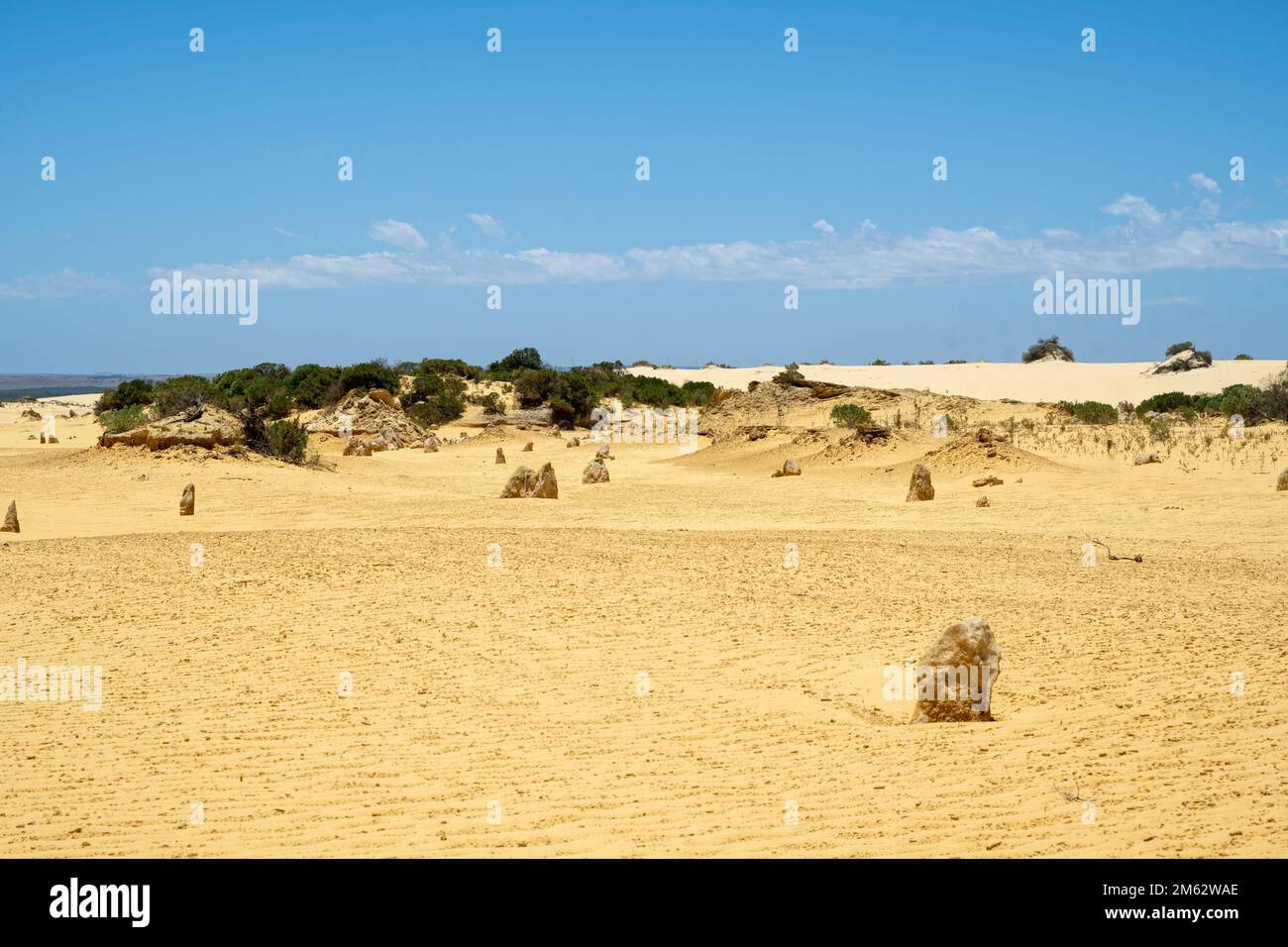 Pinnacles Desert Lookout and Drive - Tourismus in Westaustralien Stockfoto