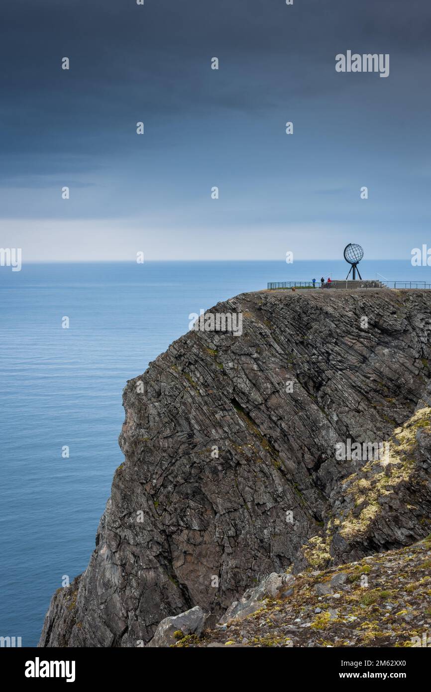 Das Nordkap, oder Nordkapp, gilt als der nördlichste Punkt Europas, Norwegen Stockfotografie Alamy