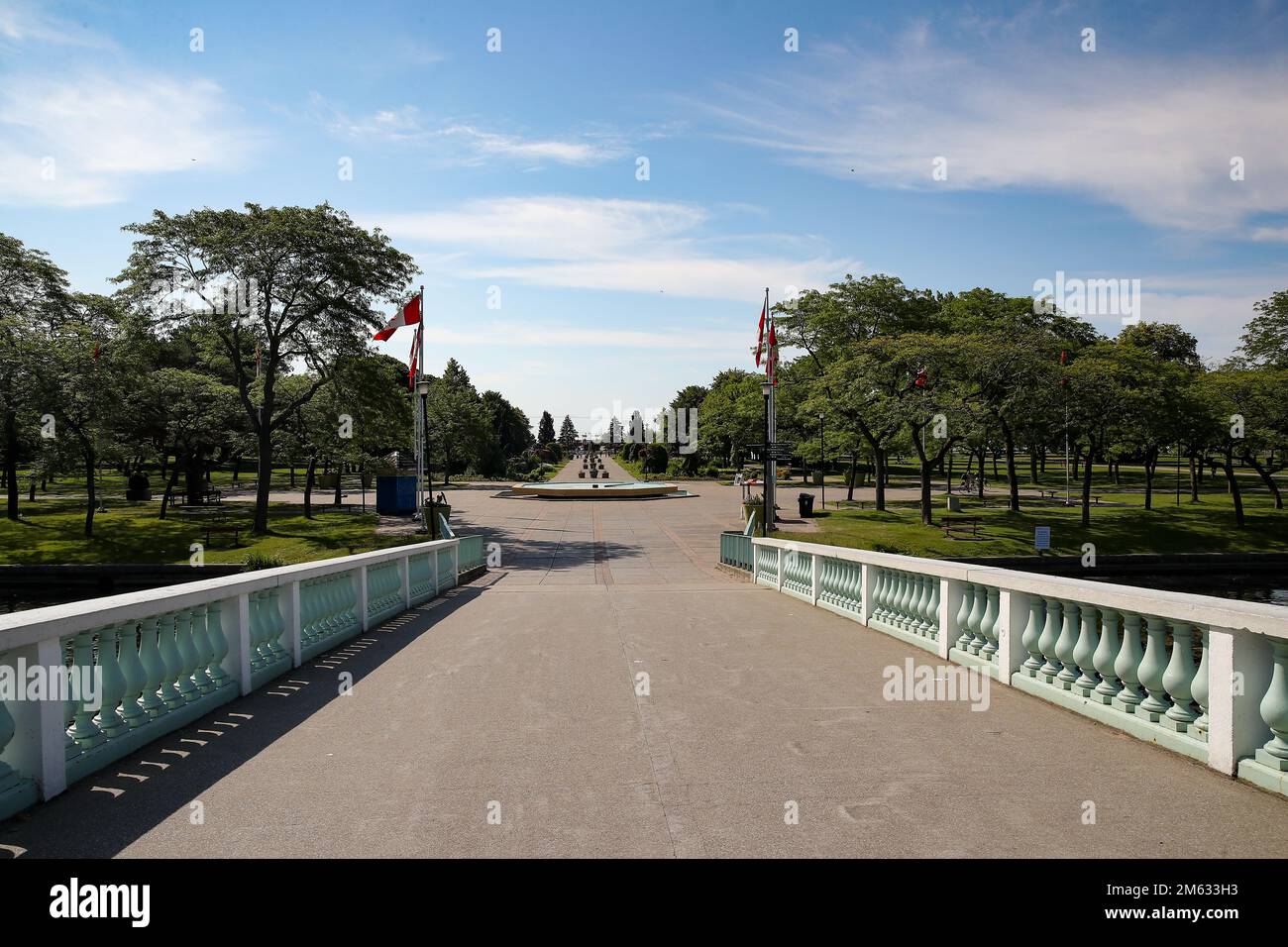 Juli 10 2022, Toronto Ontario Kanada, Centre Island Bridge auf der Avenue of the Island, Luke Durda/Alamy Stockfoto