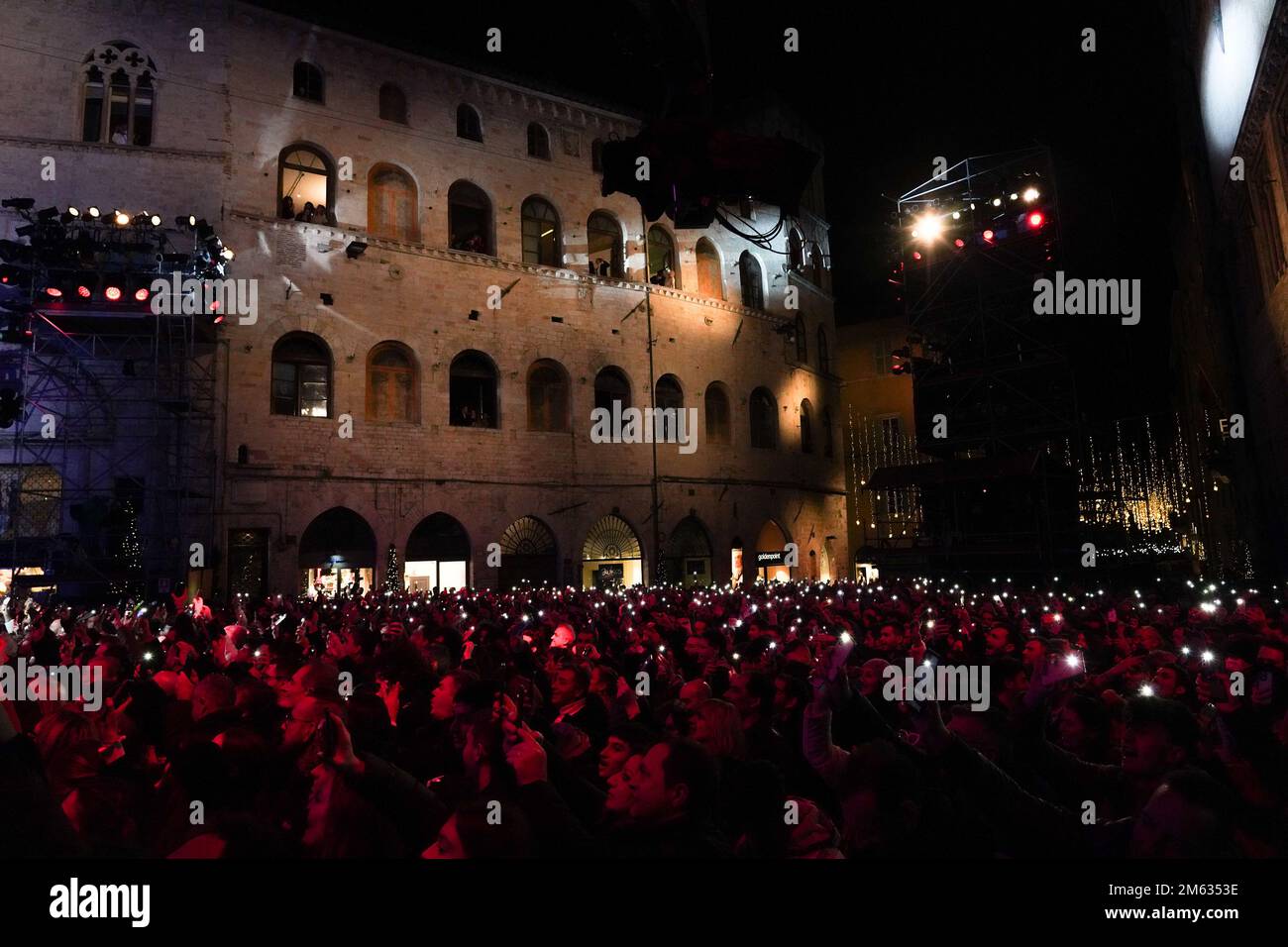 Perugia, Italien. 31. Dezember 2022. corso vannucci during l' anno che verra', Rappresentation in perugia, Italien, Dezember 31 2022 Kredit: Independent Photo Agency/Alamy Live News Stockfoto