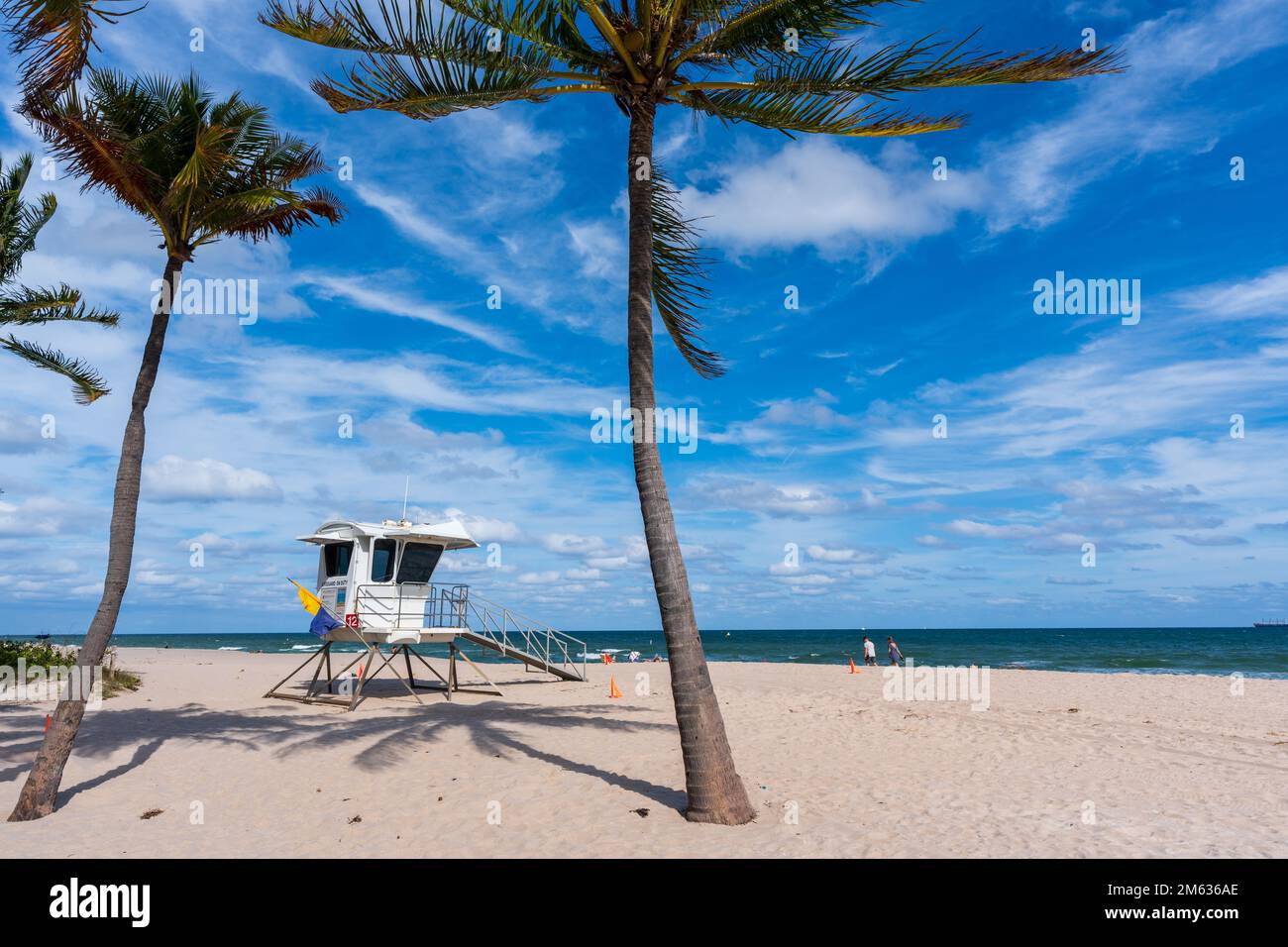 Ft Lauderdale, FL, USA - November 19 2022 : Rettungsschwimmer von Fort Lauderdale Beach. Playa las Olas Beach. Stockfoto