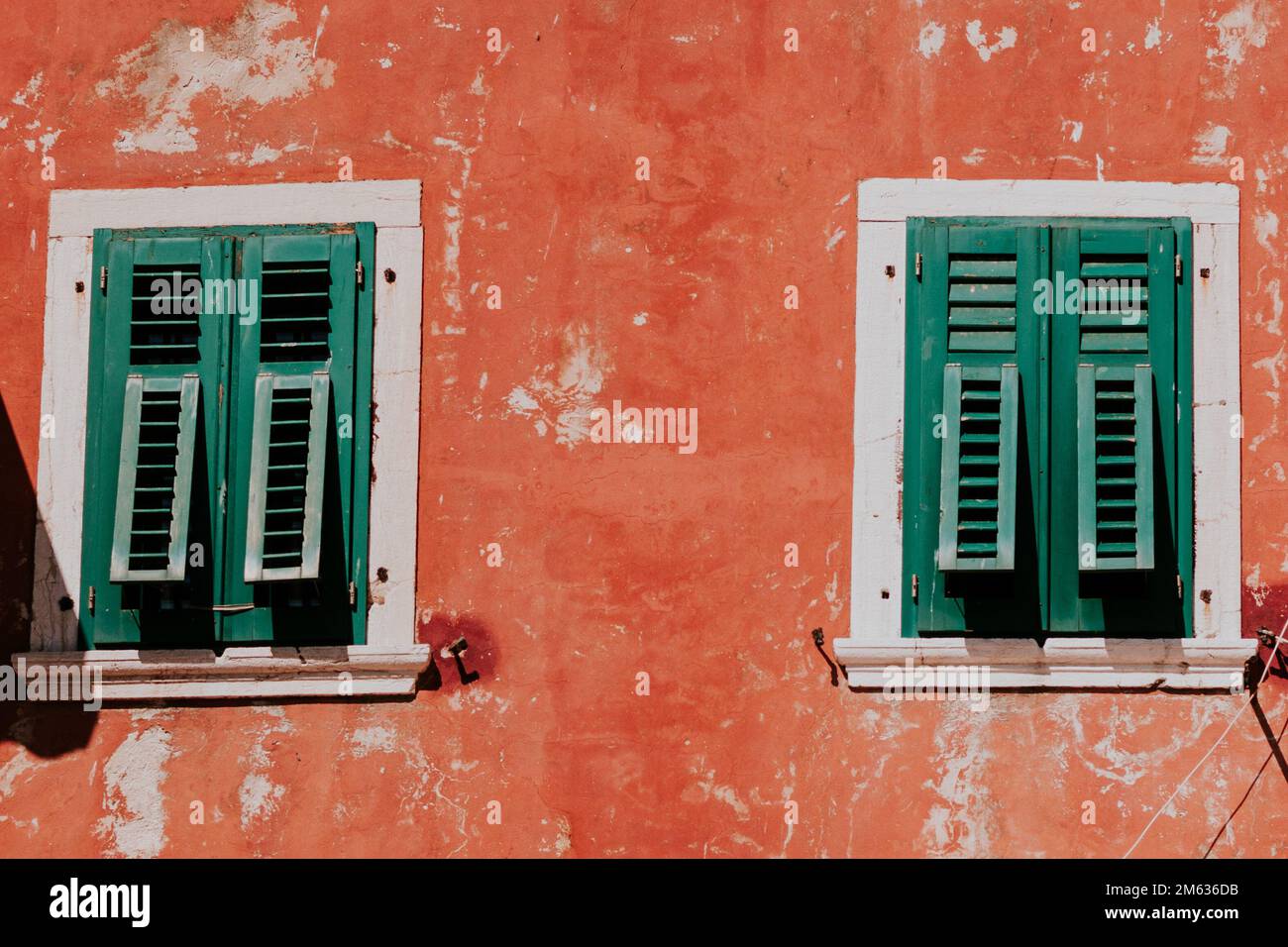 Alte Architektur aus einer alten Stadt Kroatiens Stockfoto