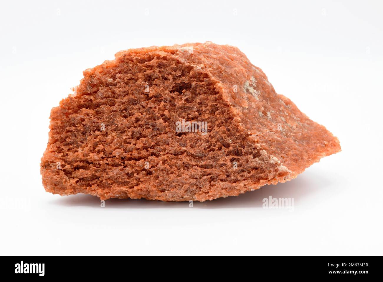 Carnalit oder Carnallit ist ein Kalium-Magnesiumchlorid-Mineral. Diese Probe stammt aus Cardona, Barcelona, Katalonien, Spanien. Stockfoto