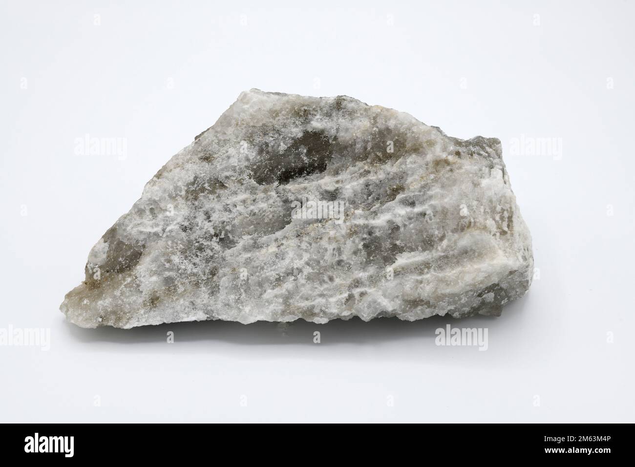 Halogenit oder Steinsalz ist ein Natriumchlorid-Mineral. Diese Probe stammt aus Cardona, Barcelona, Katalonien, Spanien. Stockfoto