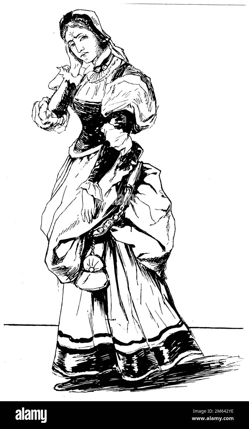 Gretchen in der Domszene des Stückes "Faust" von Johann Wolfgang von Goethe, , (Theaterbuch, 1908), Gretchen in der Domszene des Stückes "Faust" von Johann Wolfgang von Goethe, Gretchen dans la scène de la cathédrale de la pièce "Faust" von Johann Wolfgang von Goethe Stockfoto