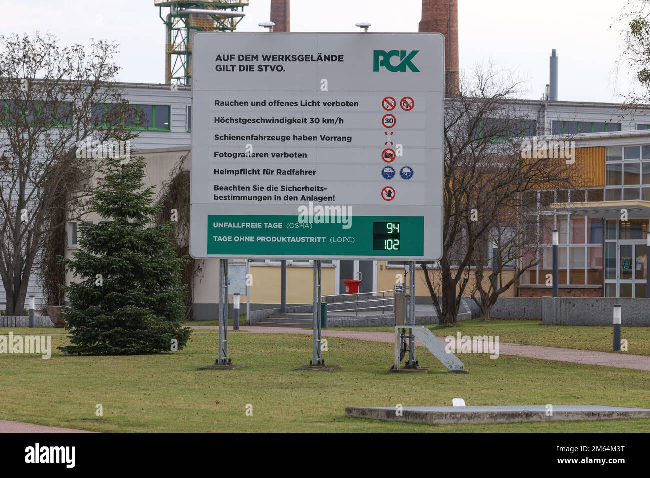 02 Januar 2023 Brandenburg Schwedt oder Auf Dem Gel nde Der PCK 