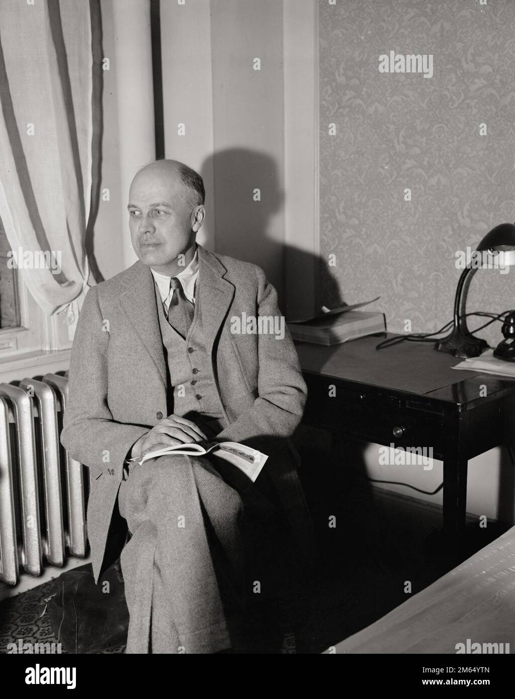 Berühmter Maler Edward Hopper, New Yorker Künstler, 1937 - Harris & Ewing, Fotograf Stockfoto