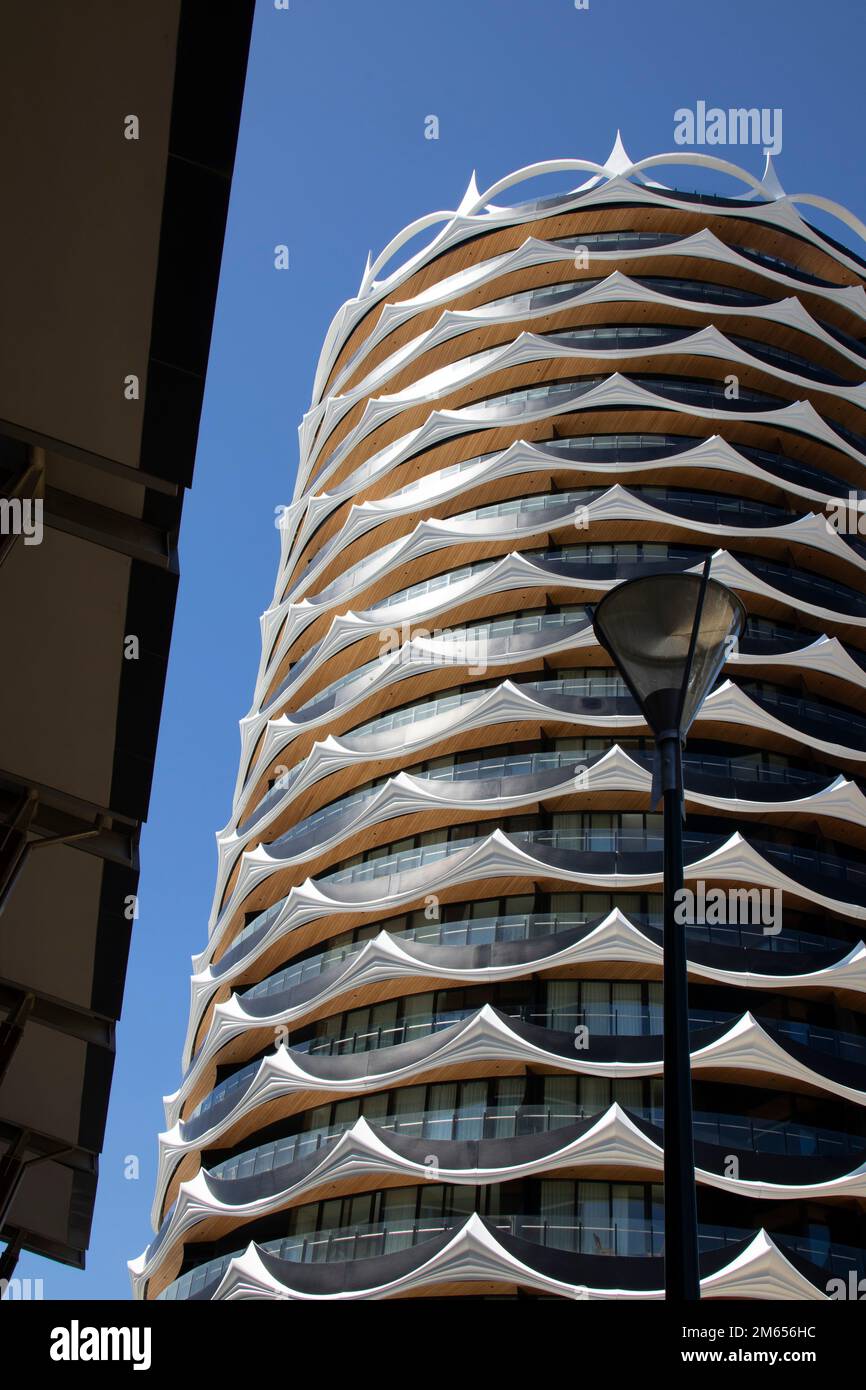 Banksia Tower Block am New Quay in Melbourne, Docklands, Victoria, Australien Stockfoto
