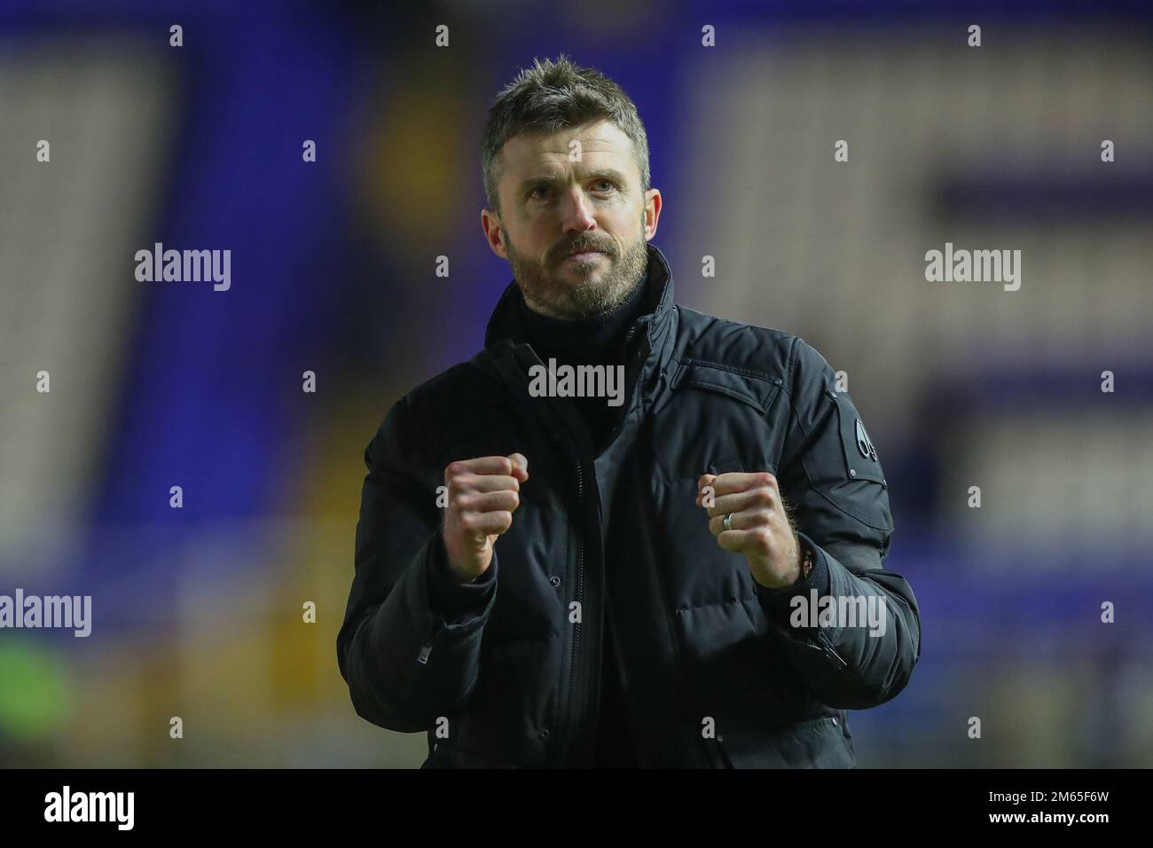 Michael Carrick Manager von Middlesbrough feiert den Sieg seiner Teams