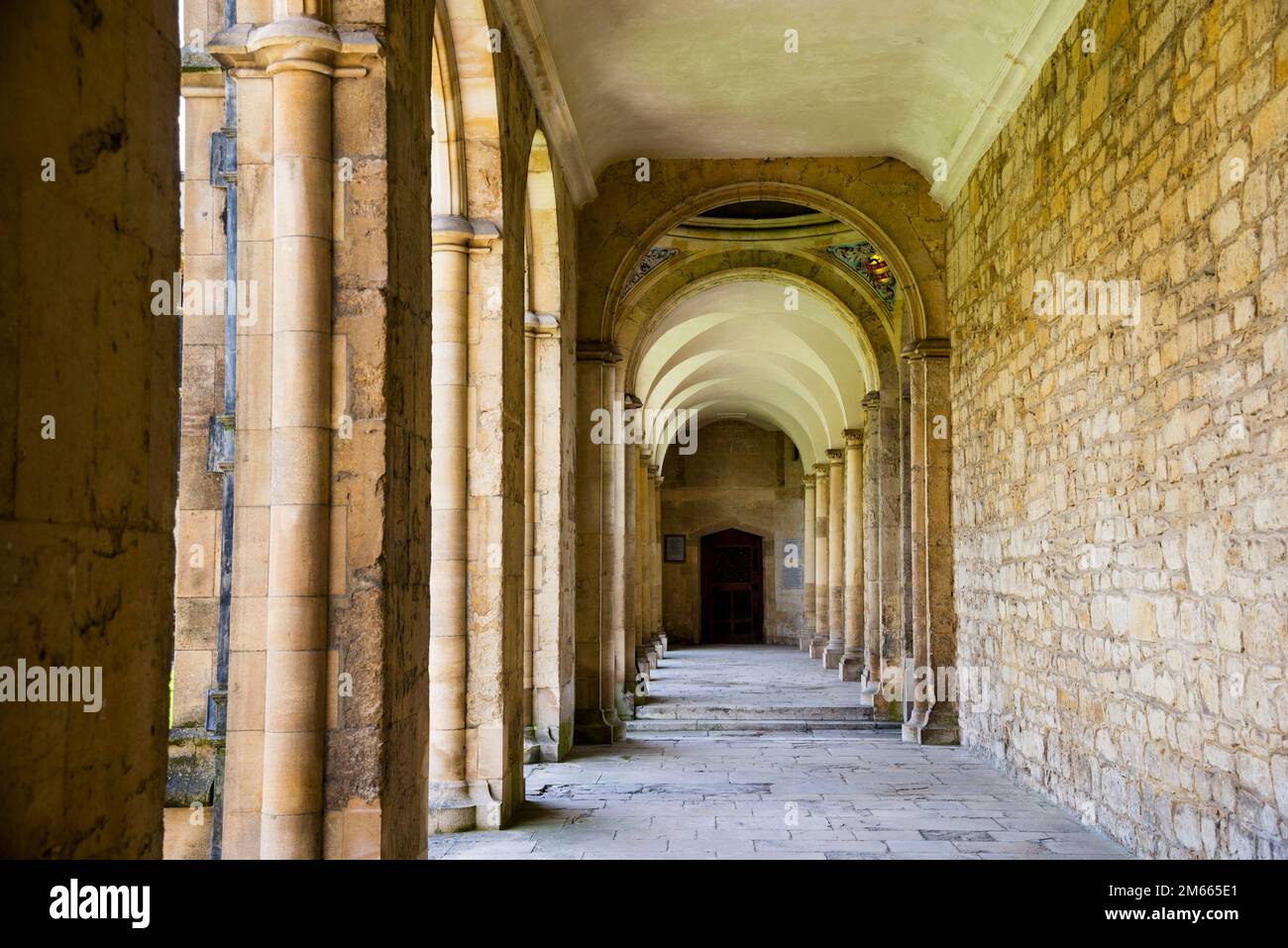 Römische Arkade am All Souls College, Oxford University, Oxford, England. Stockfoto