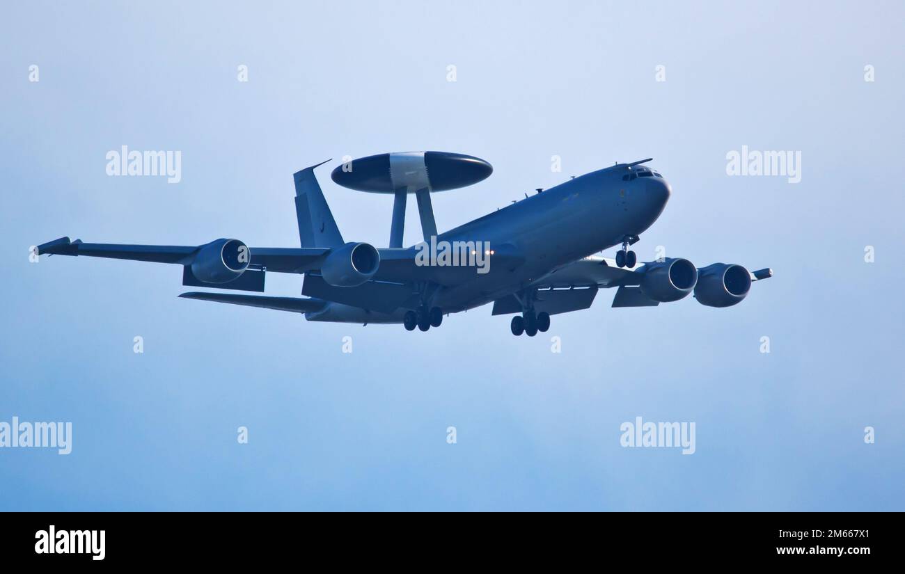 AWACS-Flugzeug Stockfoto