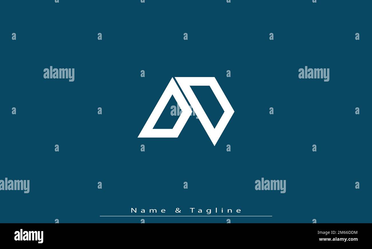 Alphabet Buchstaben Initialen Monogramm Logo OD , DO Stock Vektor
