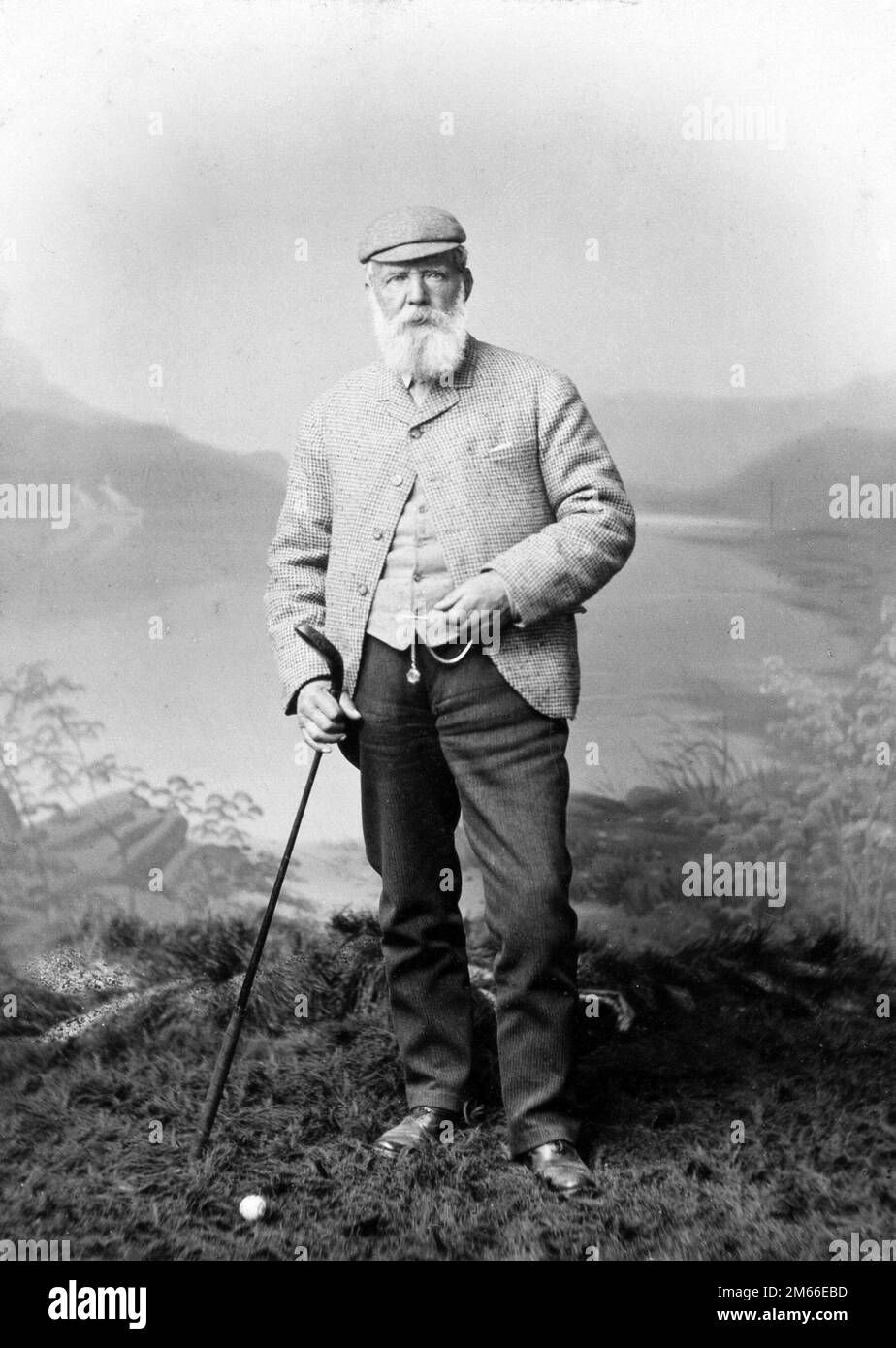 Schottischer Golfspieler Old Tom Morris, St. Andrews 1901 Stockfoto