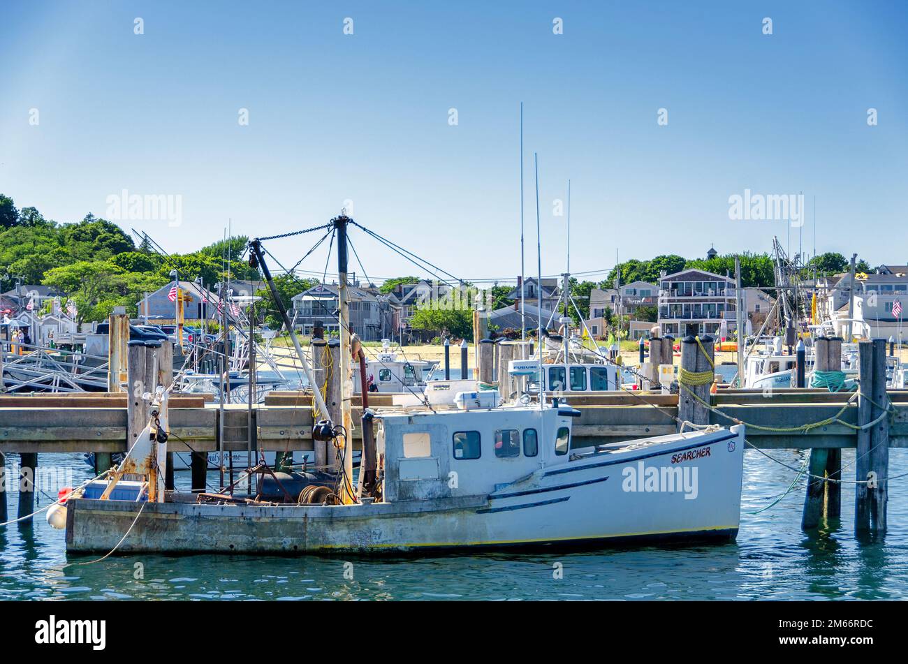 Sucher. Hafen Von Provincetown. Provincetown, Massachusetts. Cape Cod. Stockfoto