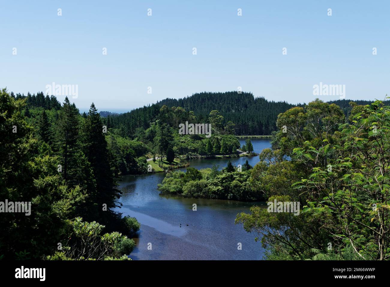 Lake Matakana, Neuseeland Stockfoto