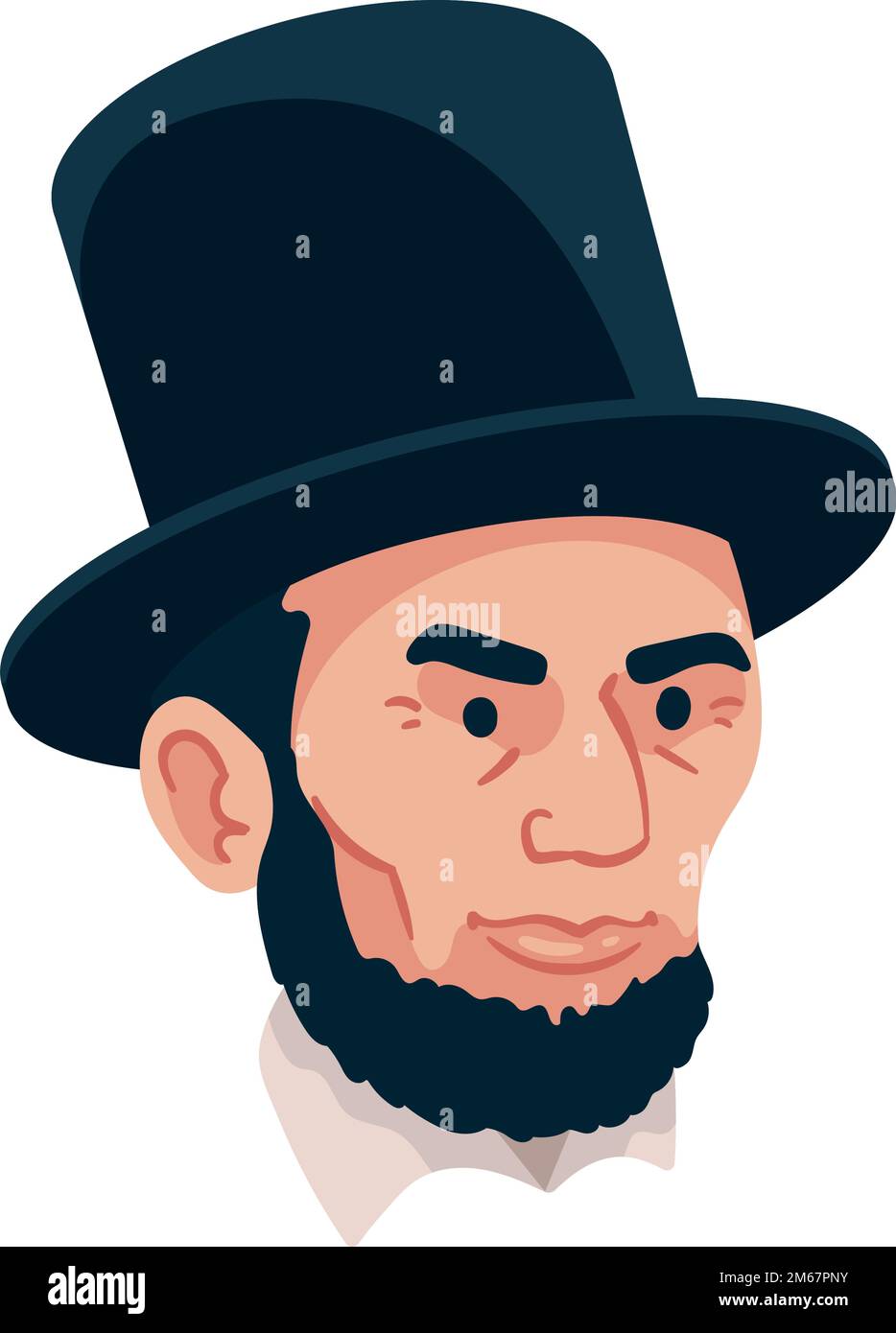 Abraham Lincoln Präsident Stock Vektor