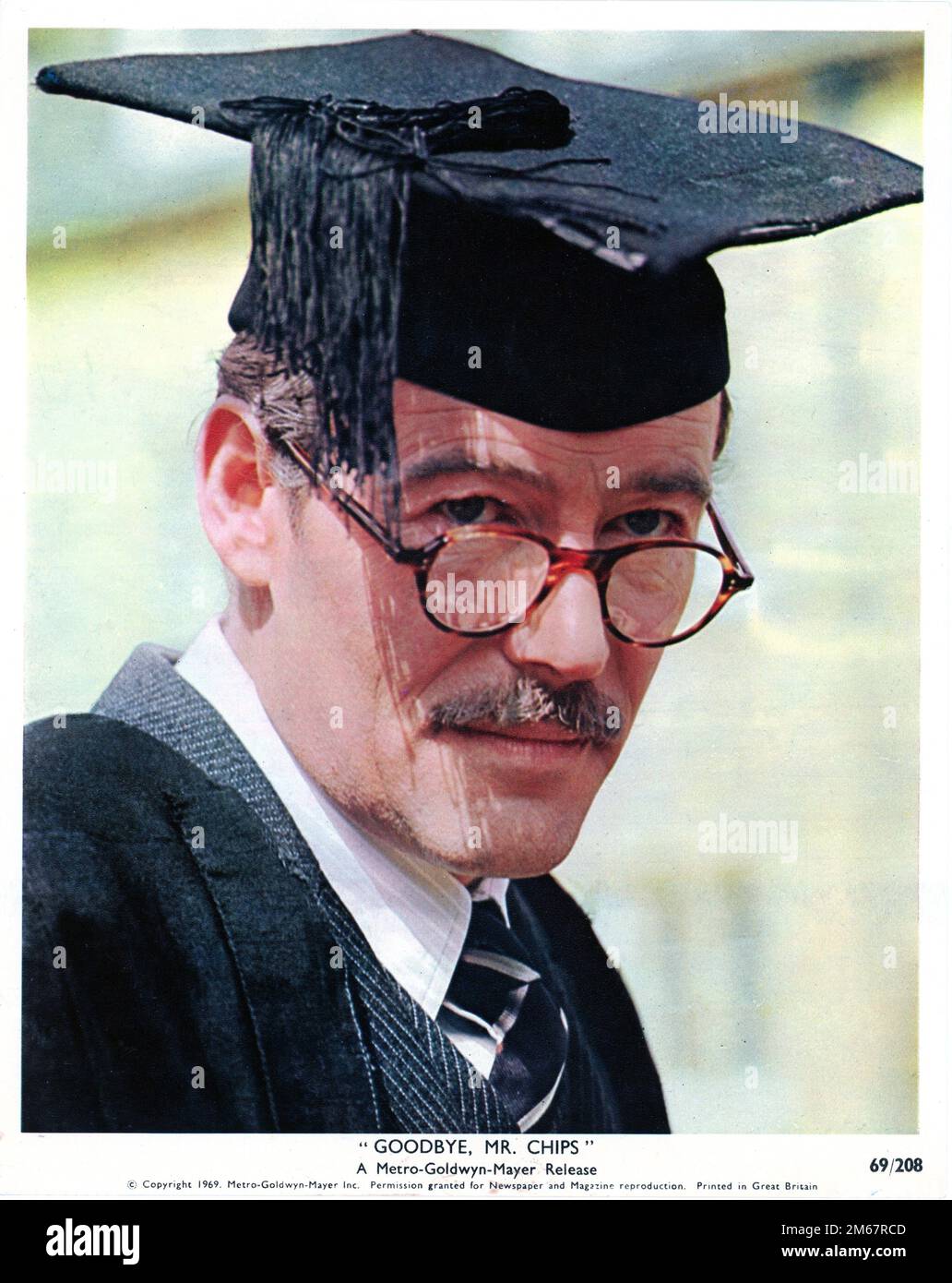 PETER O'TOOLE Porträt als Arthur Chipping in Auf Wiedersehen, MR CHIPS 1969 Regisseur HERBERT ROSS Roman James Hilton Drehbuch Terence Rattigan Musik und Texte Leslie Bricusse Kostümdesign Julie Harris APJAC Productions / Metro Goldwyn Mayer (MGM) Stockfoto