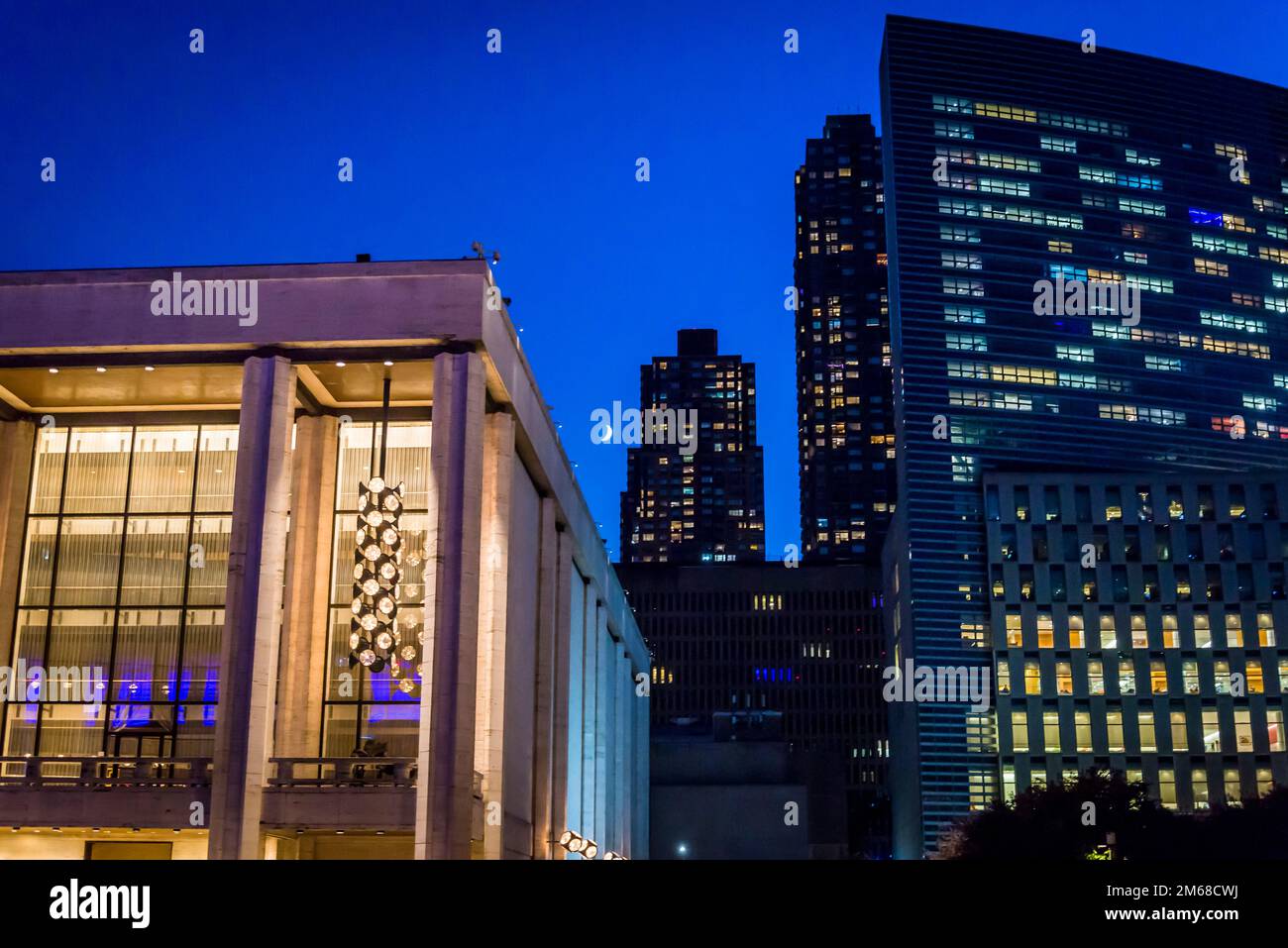 Metropolitan Opera House, Lincoln Center for the Performing Arts, Gebäudekomplex im Lincoln Square Viertel an der Upper West Side von Ma Stockfoto