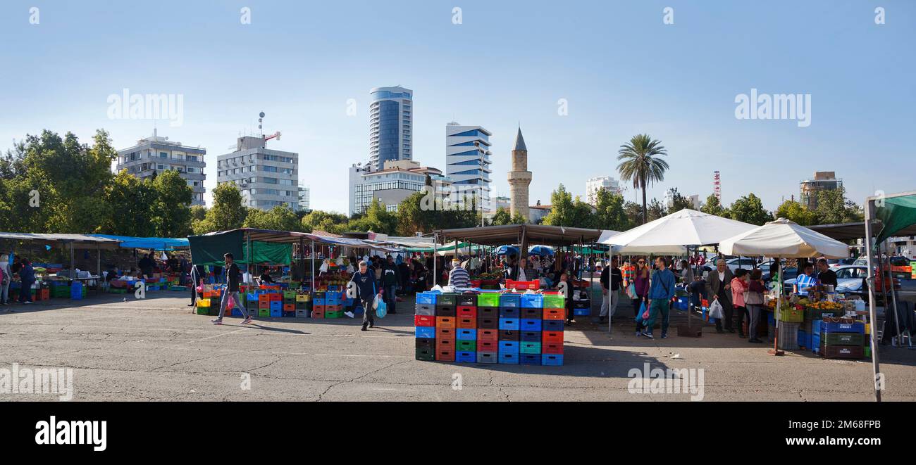 Marktplatz OCHI, Nikosia Stockfoto