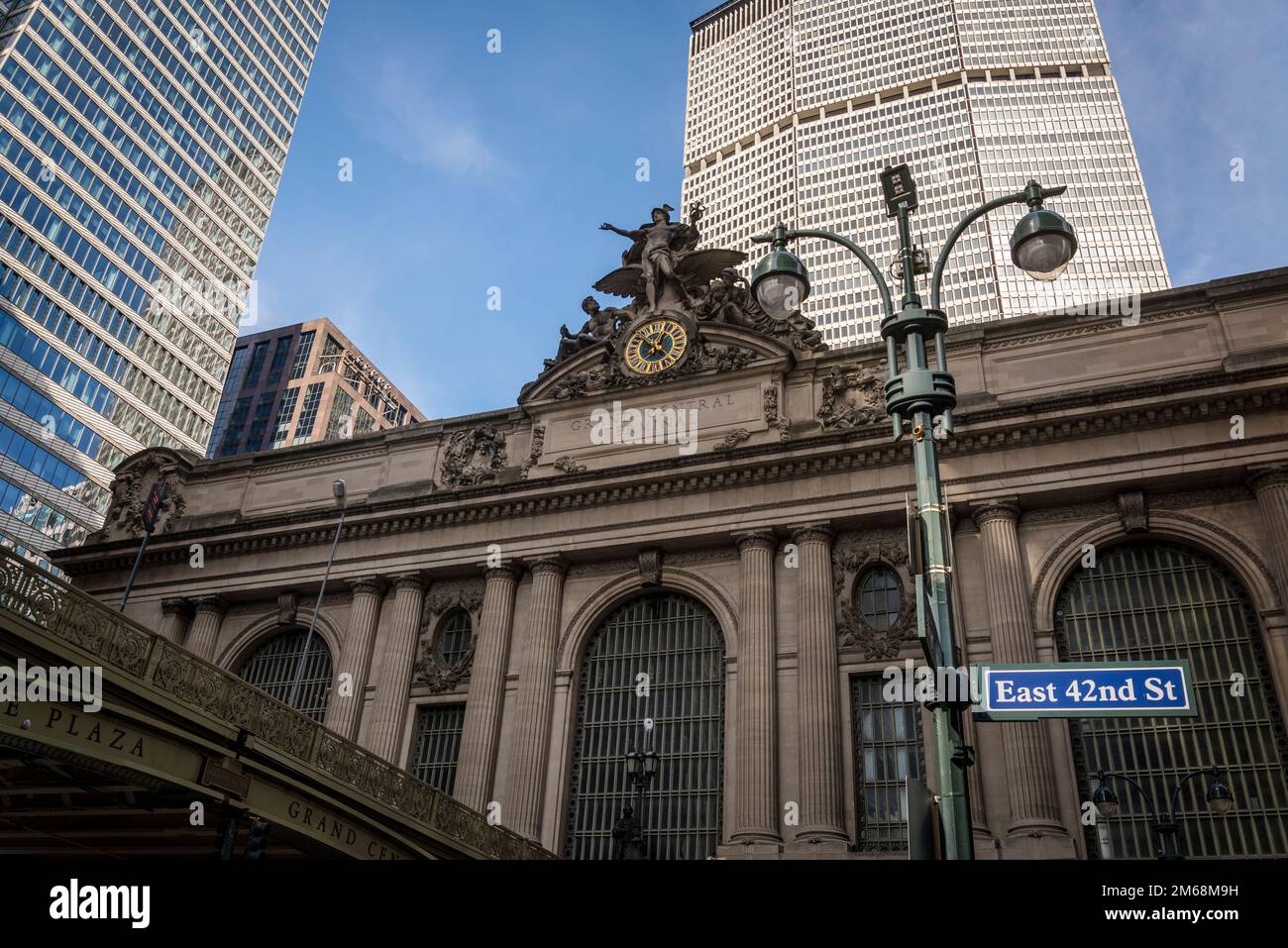 Grand Central Terminal 42nd Street facade;, the iconic commuter rail terminal located at 42nd Street and Park Avenue in Midtown Manhattan, New York Ci Stockfoto