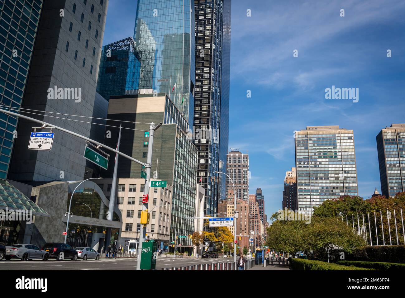 1. Avenue, Midtown Manhattan, New York City, USA Stockfoto