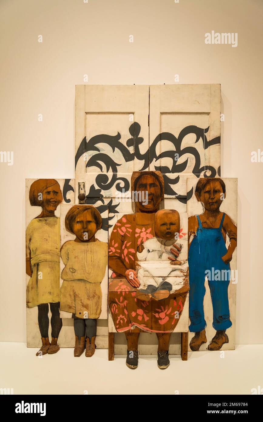 Marisol: The Family, 1962, MOMA, Museum of Modern Art, New York City, USA Stockfoto