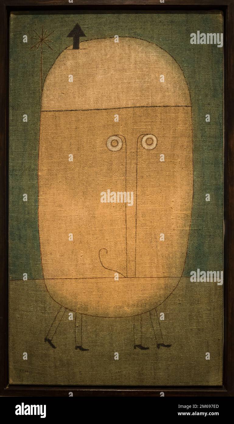 Paul Klee: Maske der Angst, 1932, MOMA, Museum of Modern Art, New York City, USA Stockfoto
