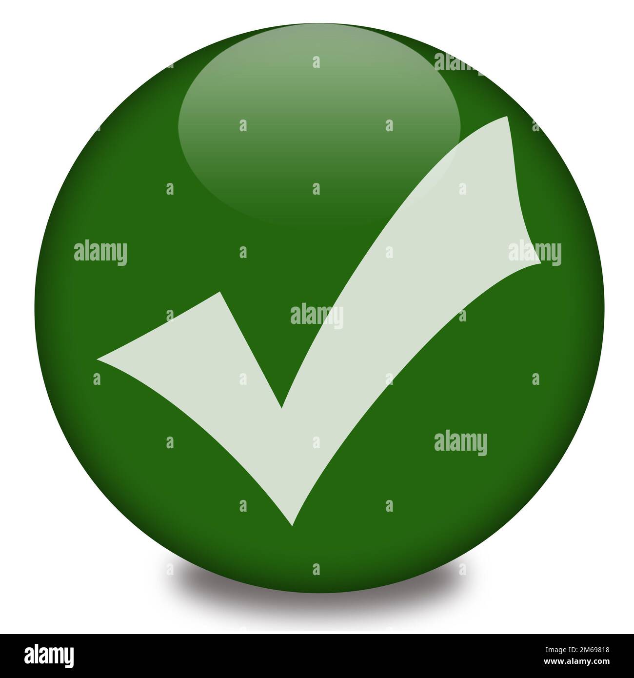 Bestätigungstaste Stockfoto