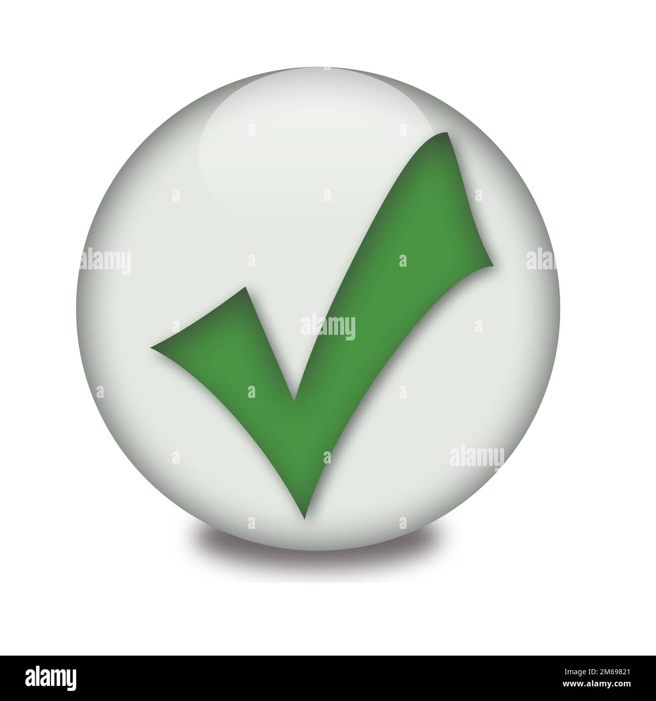 Bestätigungstaste Stockfoto