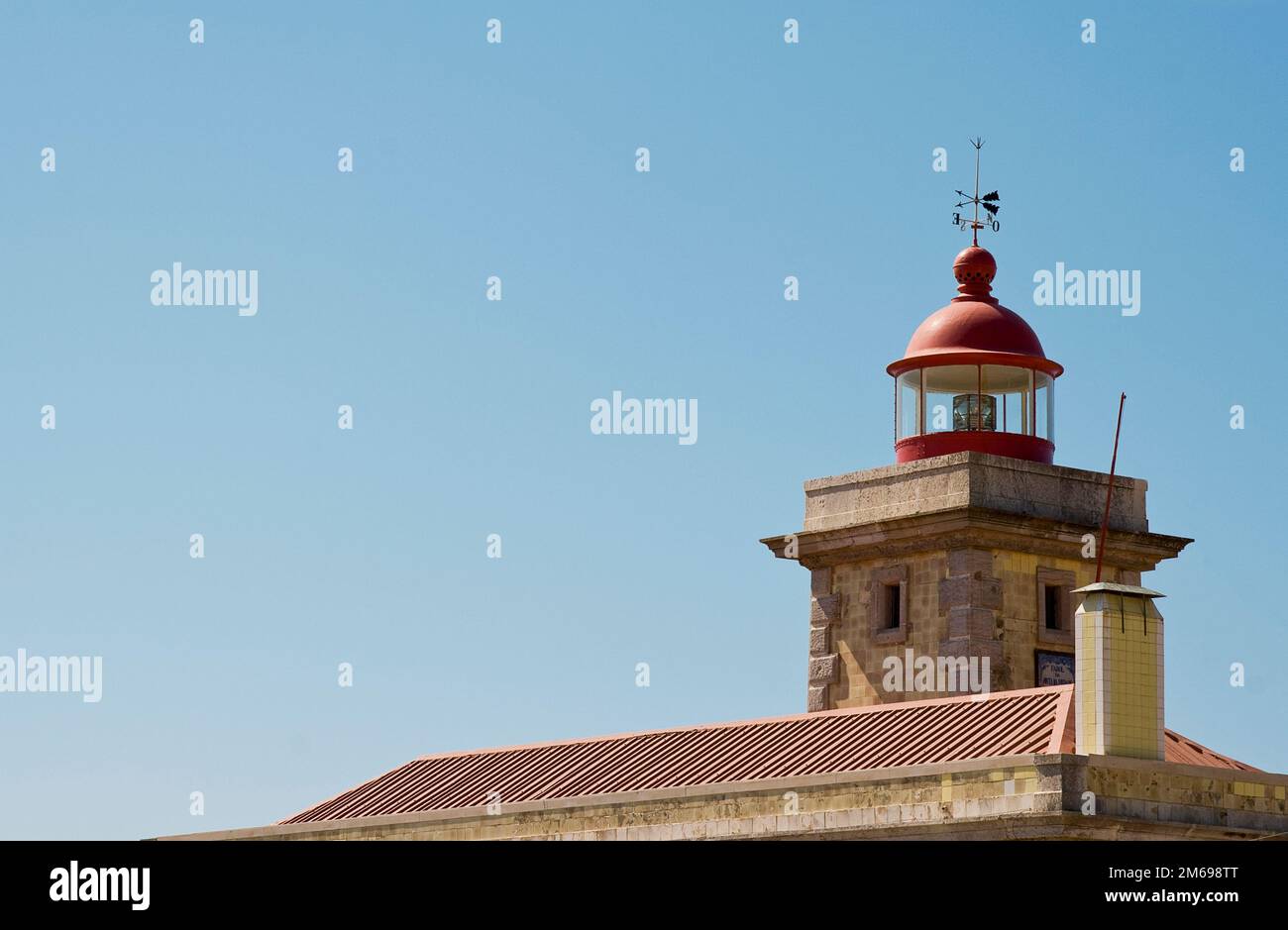 Leuchtturm, Ponte da Piedade, Algarve, Portugal Stockfoto
