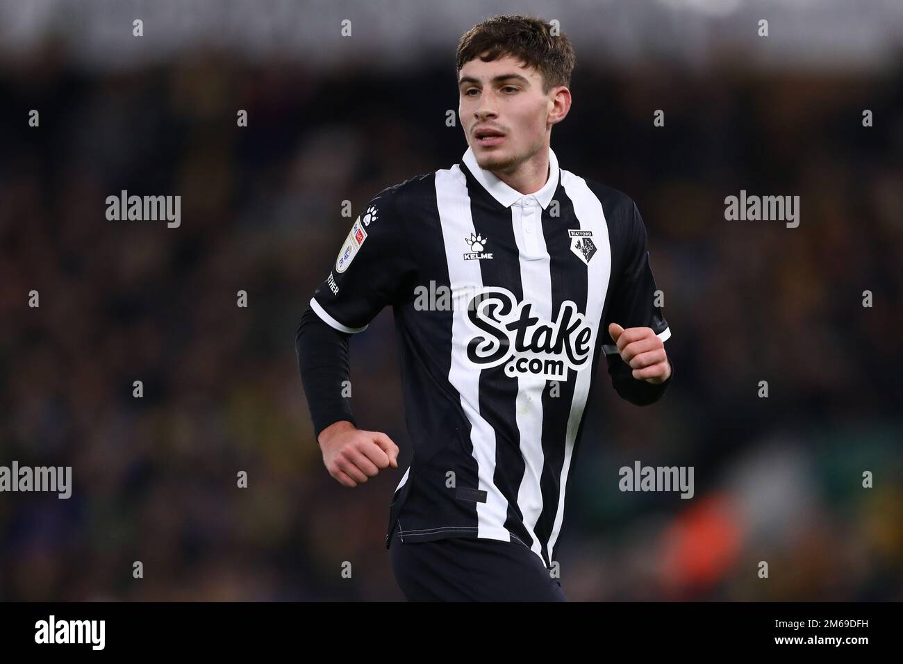 James Morris aus Watford – Norwich City V Watford, Sky Bet Championship, Carrow Road, Norwich, Großbritannien – 2. Januar 2022 nur redaktionelle Verwendung – es gelten Einschränkungen für DataCo Stockfoto