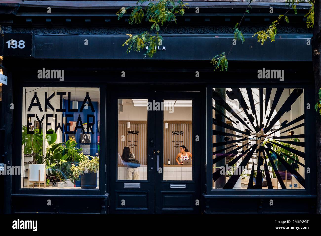Art Gallery in the Bowery, ein historisches Viertel in der Lower East Side von Manhattan, New York City, USA Stockfoto