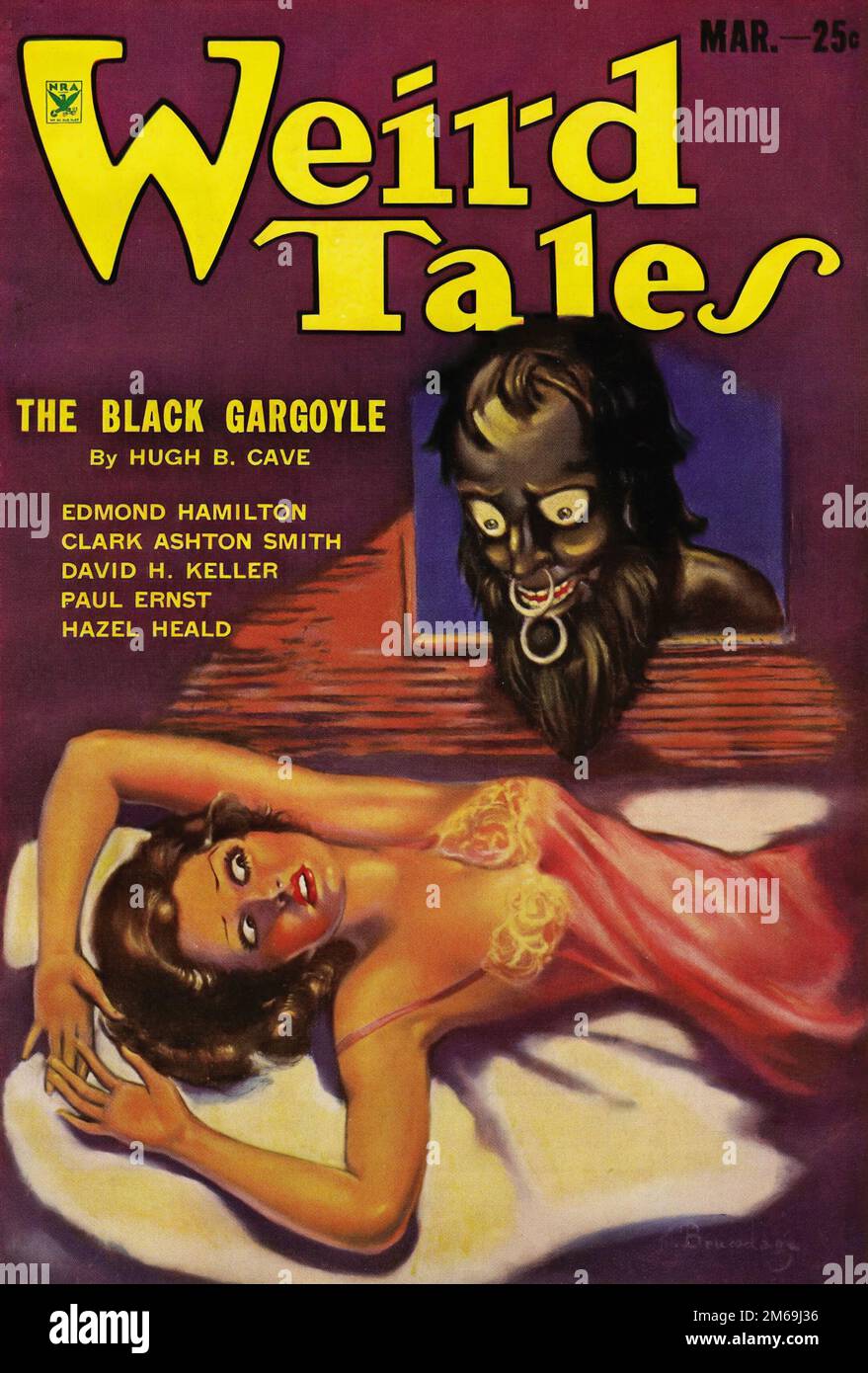 Vintage Magazine Titelseite - seltsame Geschichten März 1934 Stockfoto