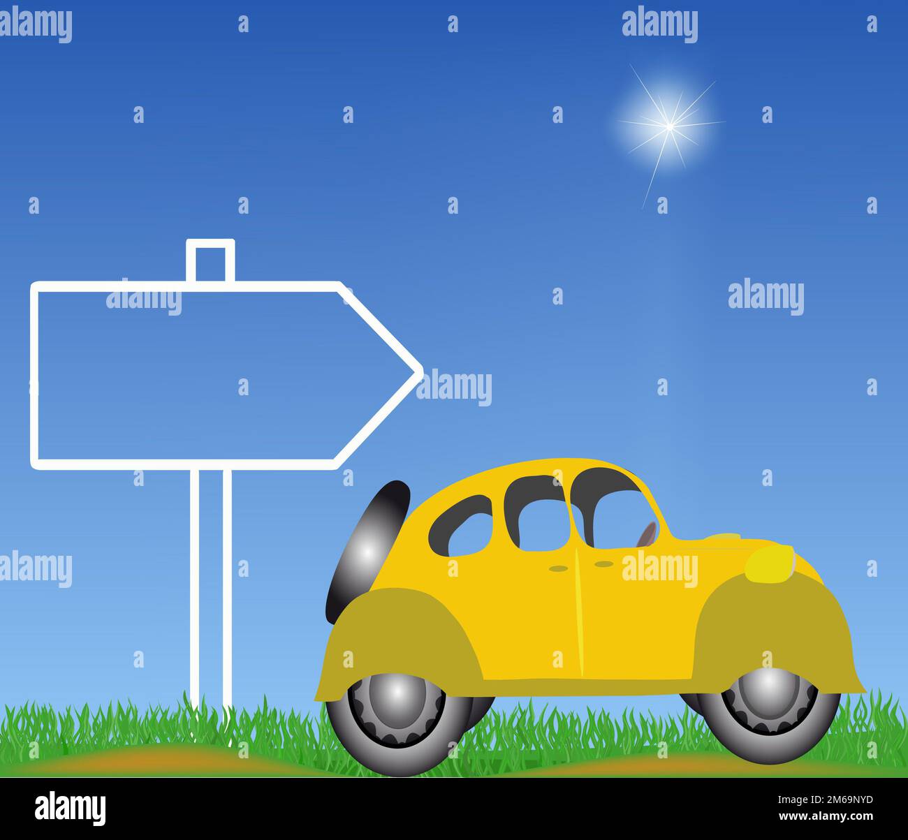 Rechte Bewegungsrichtung Stockfoto