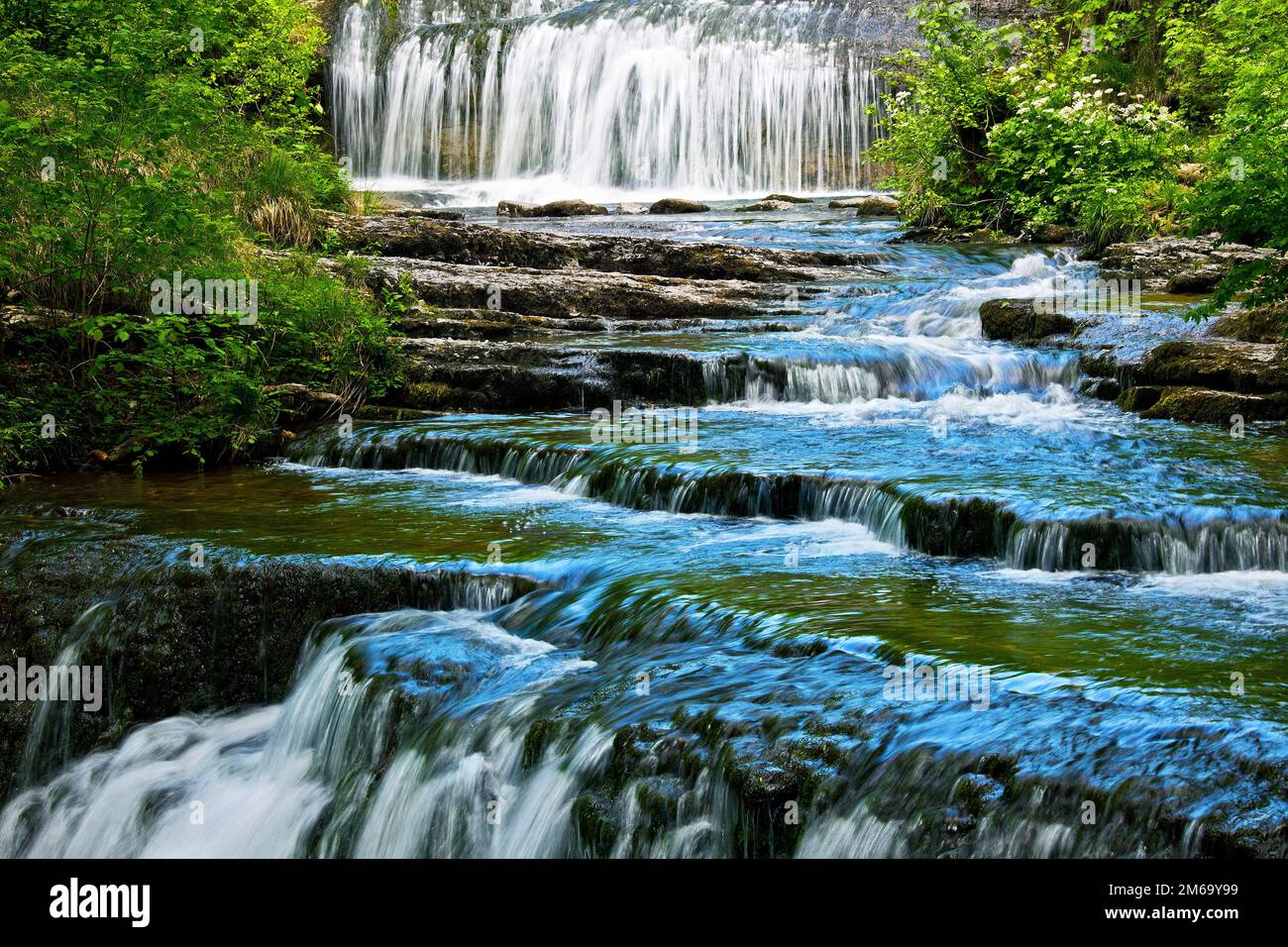 Cascades du Herisson, Jura, Franche Comte, Frankreich Stockfoto