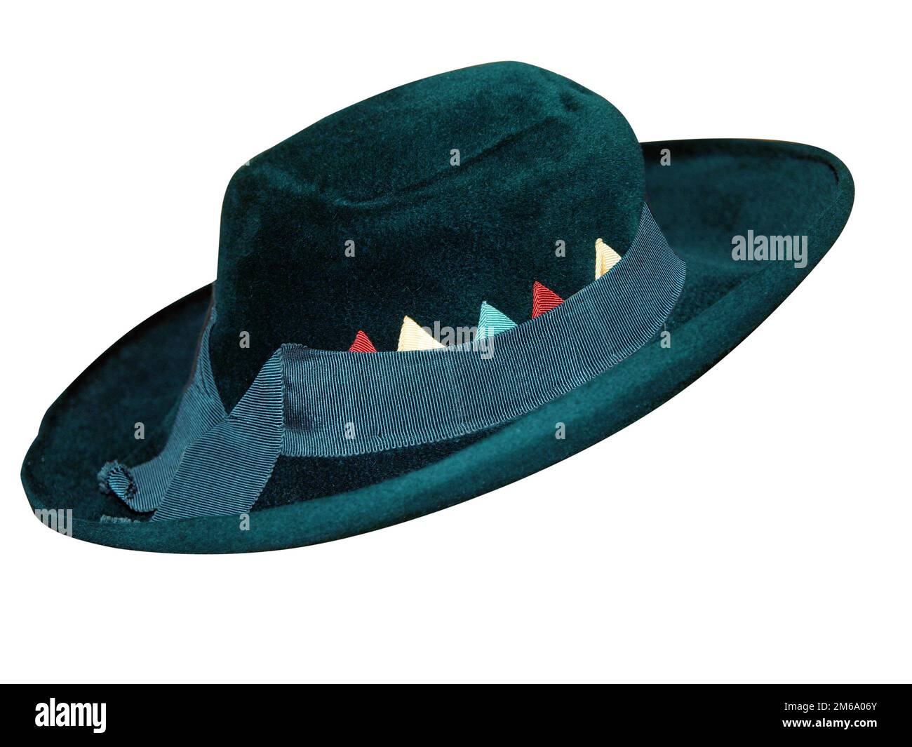 Filzmütze mit Band Stockfoto