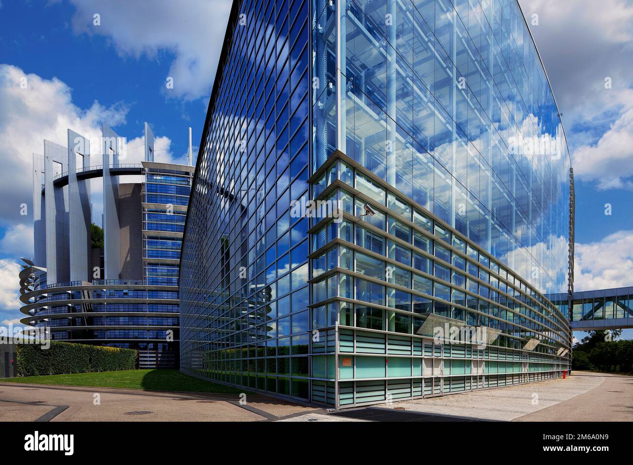 Straßburg, Europäisches Parlament, Elsass, Frankreich Stockfoto