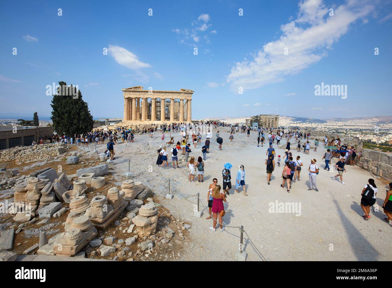Der Parthenon und der Akropolis, Athen, Griechenland Stockfoto
