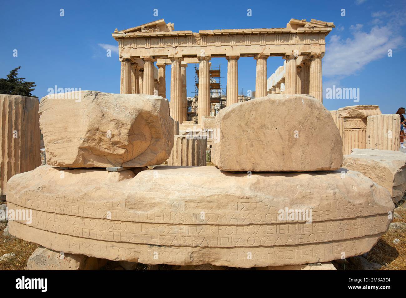 Der Parthenon und der Akropolis, Athen, Griechenland Stockfoto