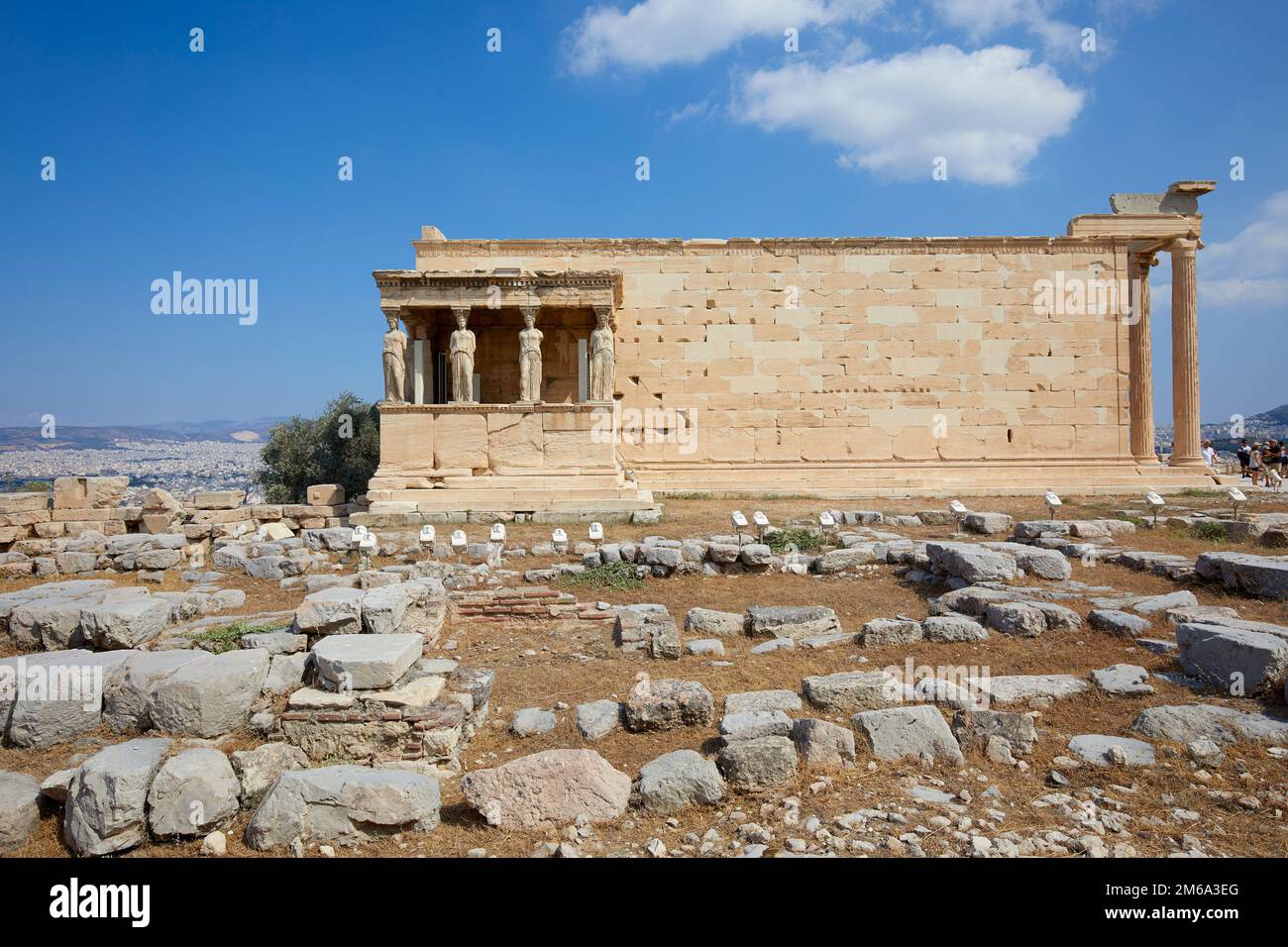 Der Tempel des Erechtheion in Athen, Griechenland Stockfoto